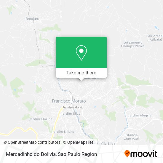 Mercadinho do Bolivia map