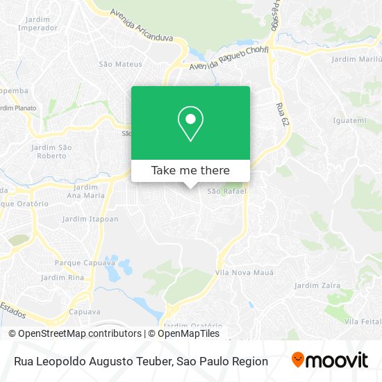 Mapa Rua Leopoldo Augusto Teuber