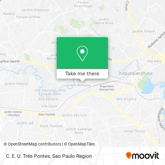 C. E. U. Três Pontes map
