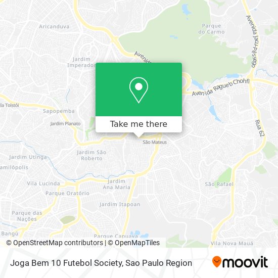 Joga Bem 10 Futebol Society map