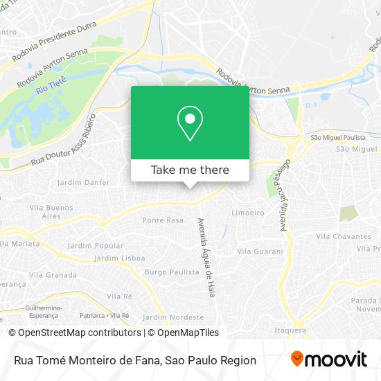 Rua Tomé Monteiro de Fana map