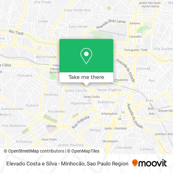 Elevado Costa e Silva - Minhocão map