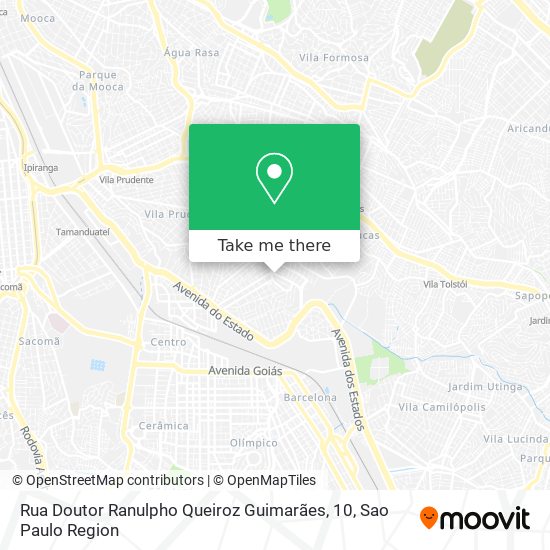Rua Doutor Ranulpho Queiroz Guimarães, 10 map