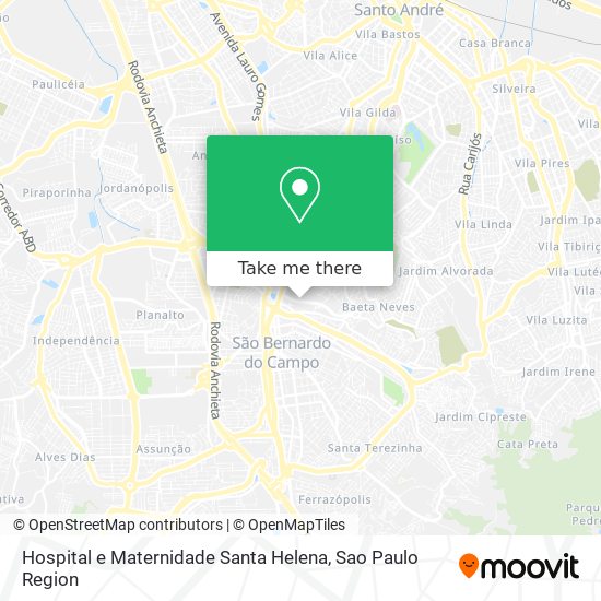 Hospital e Maternidade Santa Helena map