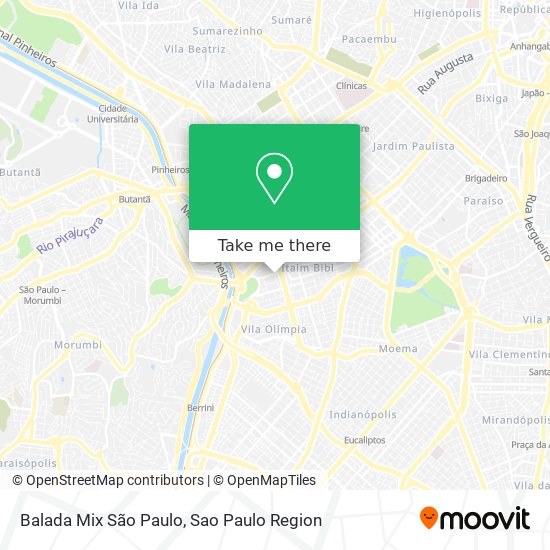 Mapa Balada Mix São Paulo