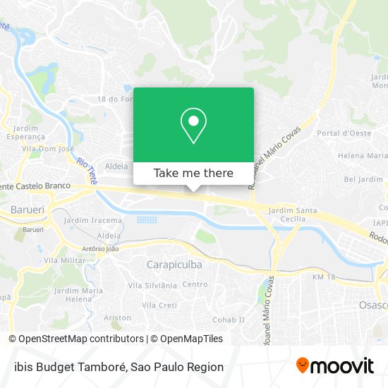 ibis Budget Tamboré map