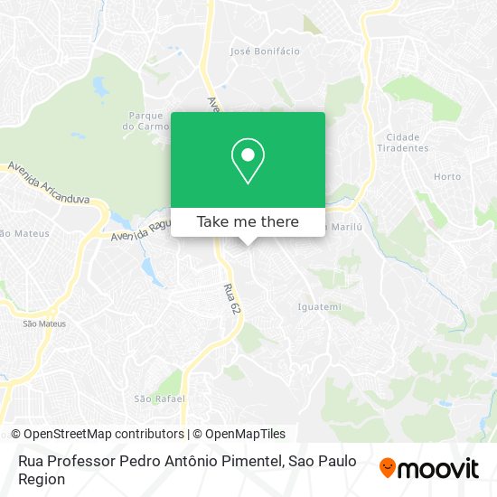 Rua Professor Pedro Antônio Pimentel map