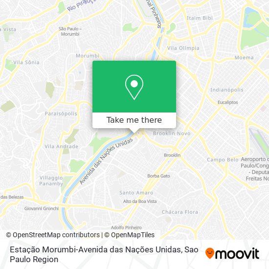 Estação Morumbi-Avenida das Nações Unidas map