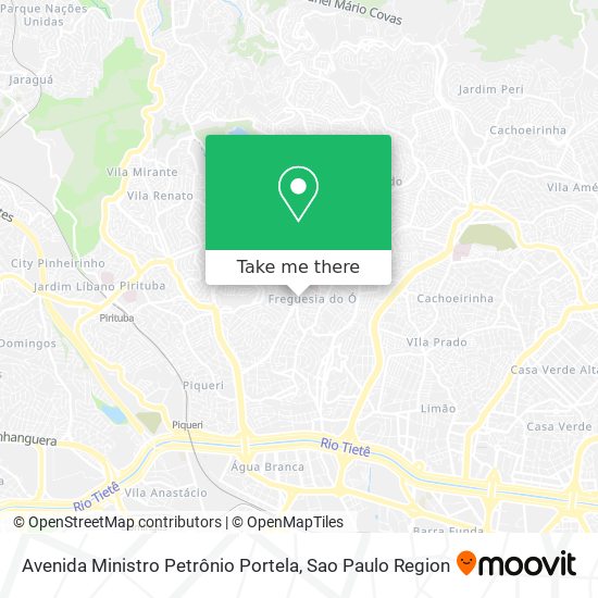 Avenida Ministro Petrônio Portela map