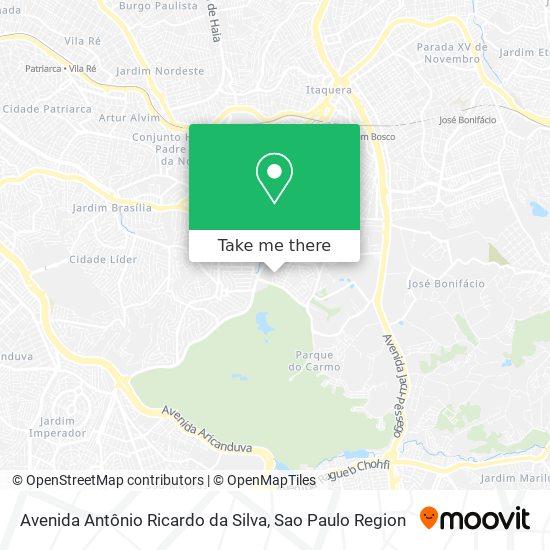 Avenida Antônio Ricardo da Silva map