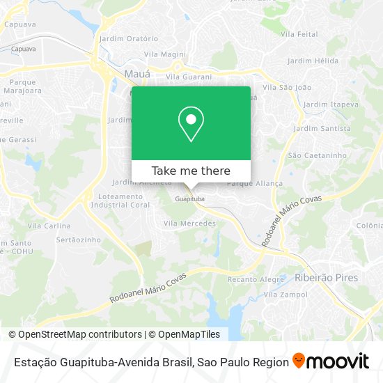 Estação Guapituba-Avenida Brasil map