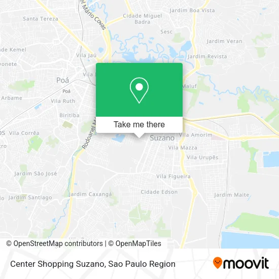 Center Shopping Suzano map