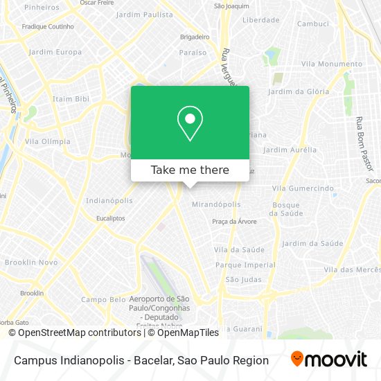 Mapa Campus Indianopolis - Bacelar