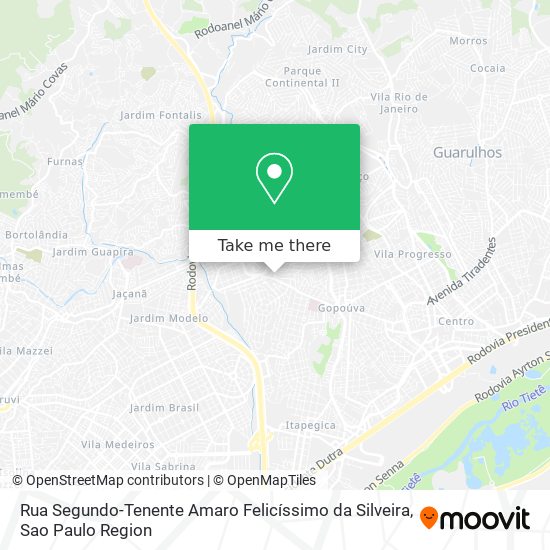 Rua Segundo-Tenente Amaro Felicíssimo da Silveira map