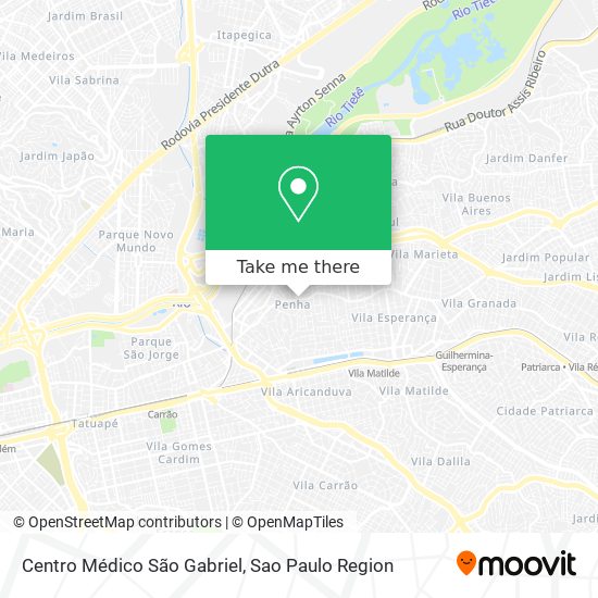 Centro Médico São Gabriel map