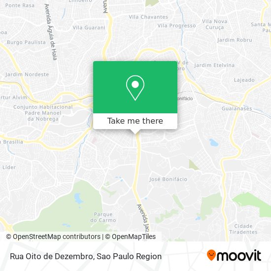 Mapa Rua Oito de Dezembro