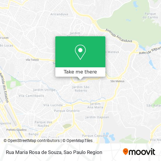 Mapa Rua Maria Rosa de Souza