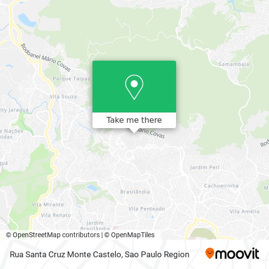 Rua Santa Cruz Monte Castelo map