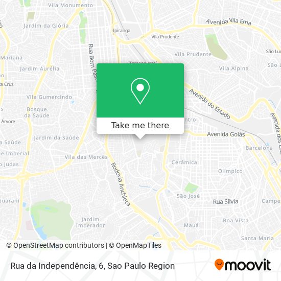 Rua da Independência, 6 map