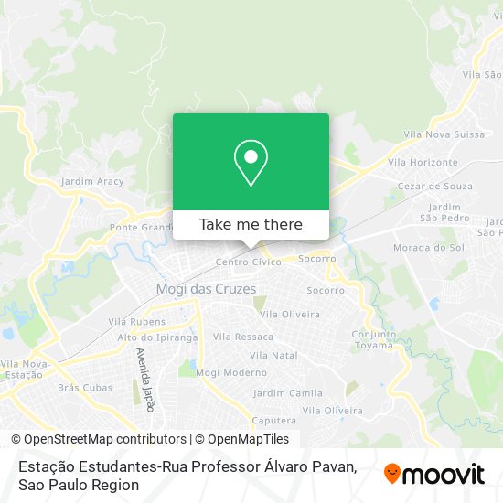 Estação Estudantes-Rua Professor Álvaro Pavan map