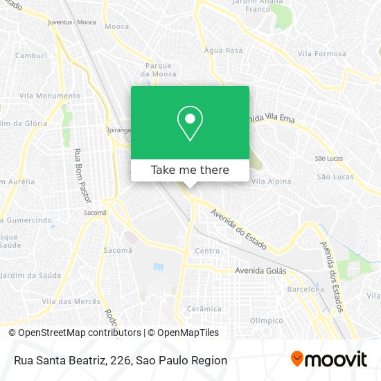 Mapa Rua Santa Beatriz, 226
