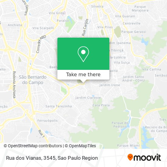 Mapa Rua dos Vianas, 3545