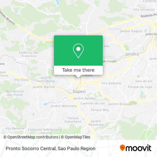 Pronto Socorro Central map
