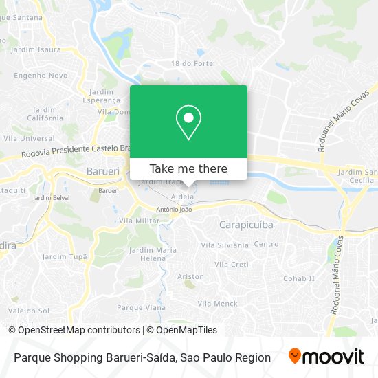 Parque Shopping Barueri-Saída map