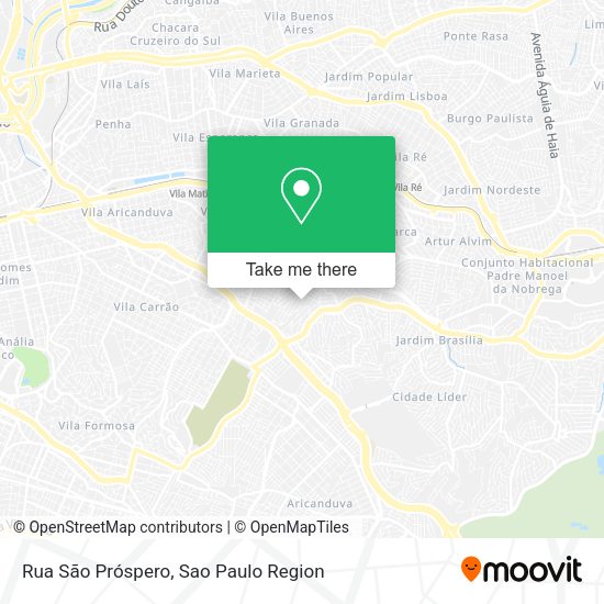 Rua São Próspero map