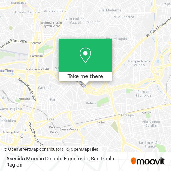 Avenida Morvan Dias de Figueiredo map