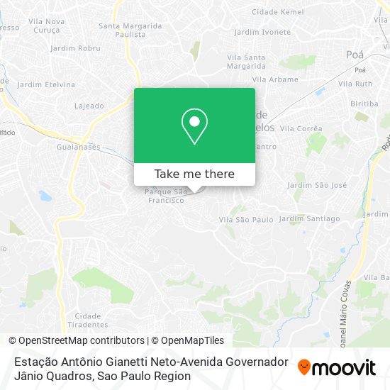 Estação Antônio Gianetti Neto-Avenida Governador Jânio Quadros map