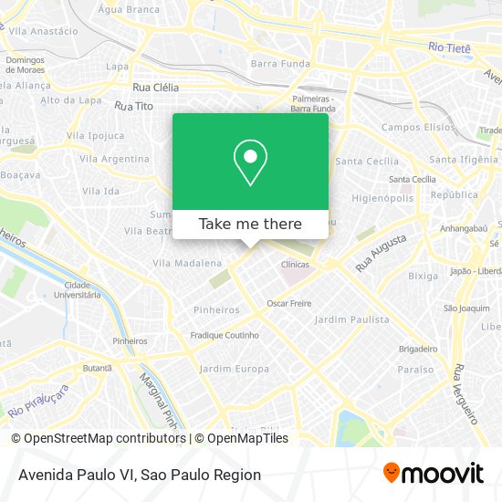 Avenida Paulo VI map