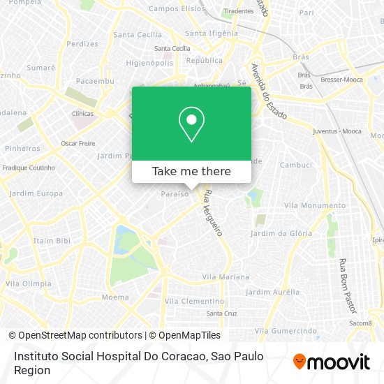 Mapa Instituto Social Hospital Do Coracao