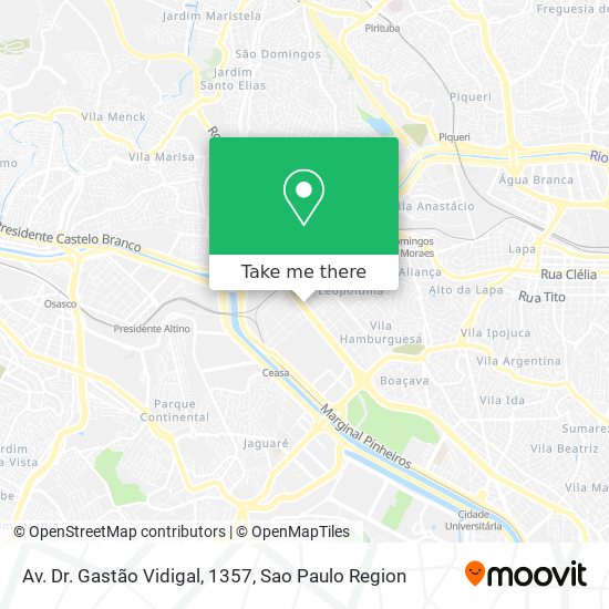 Av. Dr. Gastão Vidigal, 1357 map