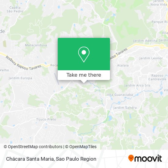 Chácara Santa Maria map
