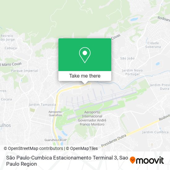 São Paulo-Cumbica Estacionamento Terminal 3 map