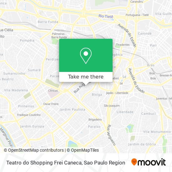 Teatro do Shopping Frei Caneca map