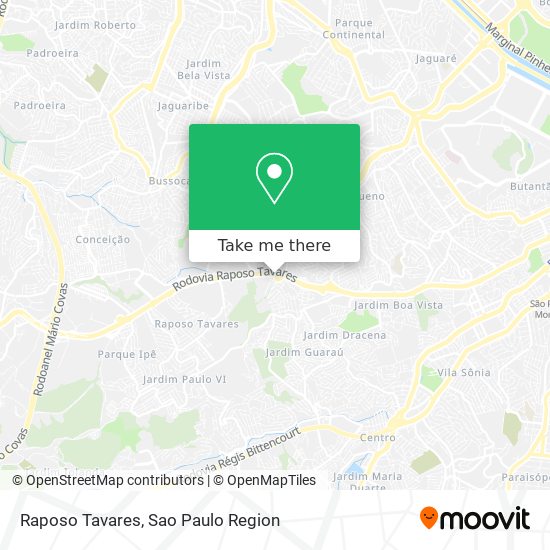 Raposo Tavares map