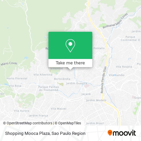 Mapa Shopping Mooca Plaza