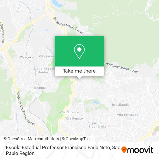 Escola Estadual Professor Francisco Faria Neto map