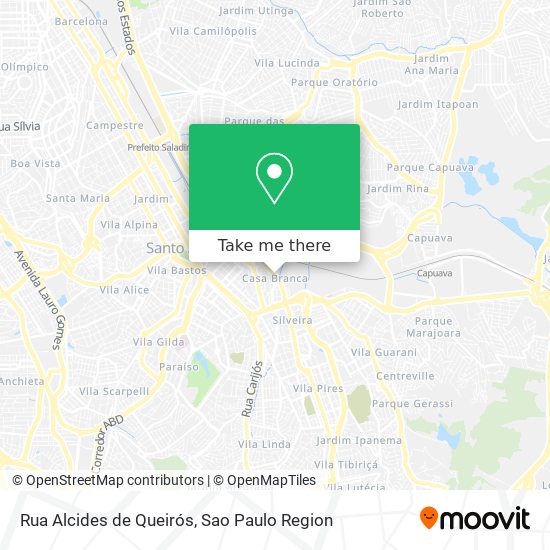 Mapa Rua Alcides de Queirós