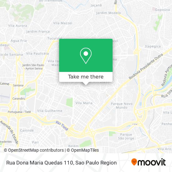 Mapa Rua Dona Maria Quedas 110