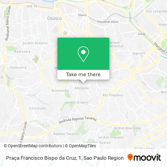 Praça Francisco Bispo da Cruz, 1 map