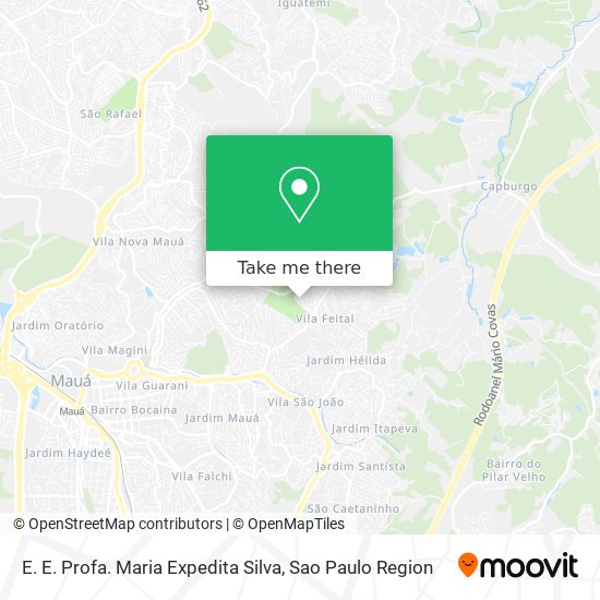 Mapa E. E. Profa. Maria Expedita Silva