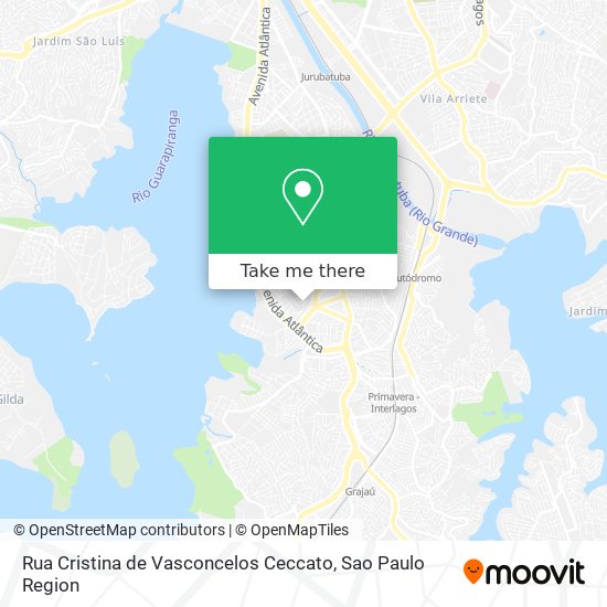 Mapa Rua Cristina de Vasconcelos Ceccato
