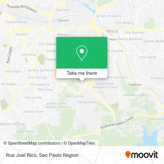 Rua Joel Rico map
