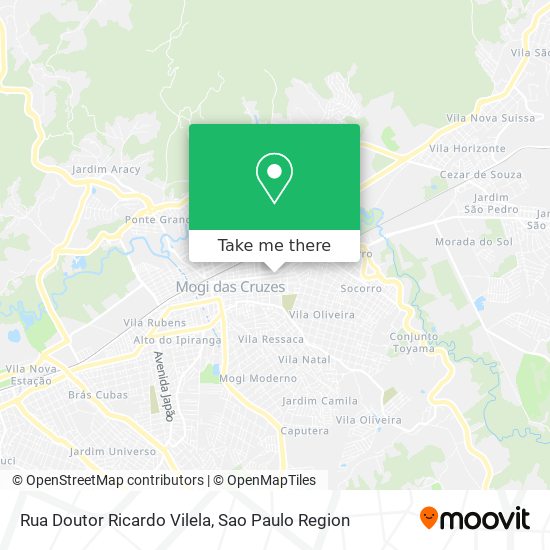 Rua Doutor Ricardo Vilela map