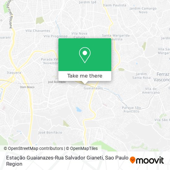 Estação Guaianazes-Rua Salvador Gianeti map