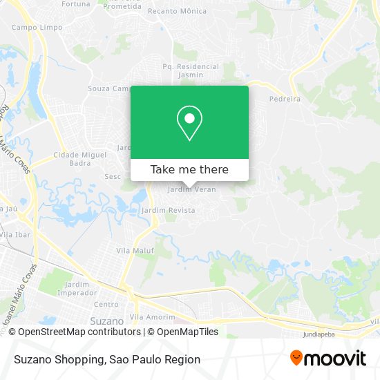 Mapa Suzano Shopping