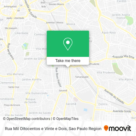 Rua Mil Oitocentos e Vinte e Dois map